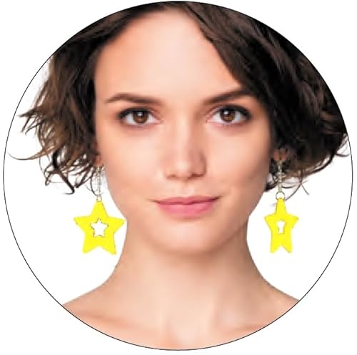 Party Pro 90651 - Boucles d'oreilles Star néon jaune von Party Pro