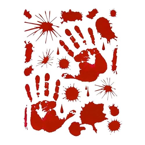 Party Pro 9123, Stickers Pour vitres Halloween Mains sanglantes von Party Pro