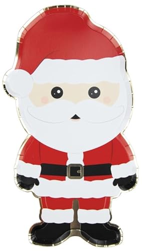 Party Pro 913PNPL, Sachet de 2 Plateaux Père Noël 35 cm von Party Pro