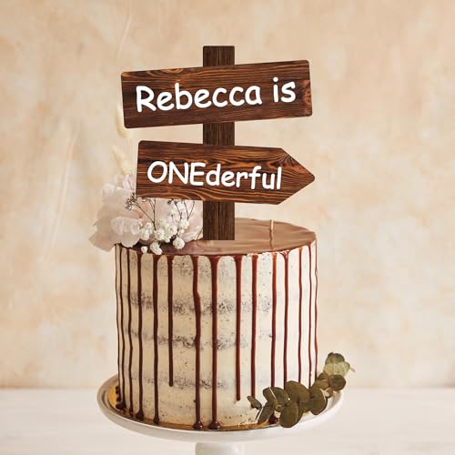 Party to Be Personalisiert Onederful Kuchen Topper in Holz Benutzerdefinierte Name 1st Geburtstag Kuchen Topper für Baby Geburtstag Babyparty Partydeko von Party to Be