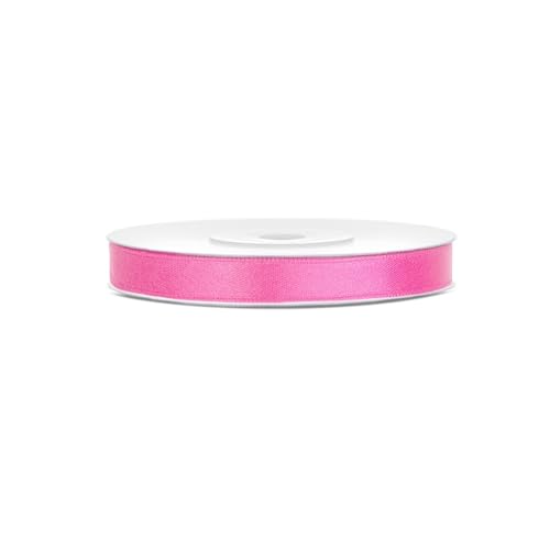 25m Satinband Satin Geschenkband rosa 6mm breit 25m Satinband Satin Geschenkband rosa 6mm breit von PartyDeco