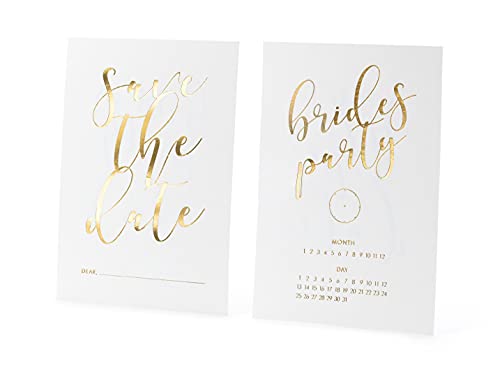 PartyDeco Einladungen für einen Junggesellinnenabschied Save The Date Notizen Hochzeitskarten Braut und Bräutigam Hochzeitseinladungen von PartyDeco