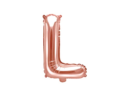 PartyDeco Folienballon Buchstabe "L" Roségold- Geburtstag Hochzeit Jahrestag Folienballon Buchstabe "L"- Rosegold Größe ca. 35 cm Verlobung Silvesterparty Folienballon Deko PartyDeco Folienballon Buchstabe "L" Roségold- Geburtstag Hochzeit Jahrestag Folienballon Buchstabe "L"- Rosegold Größe ca. 35 cm Verlobung Silvesterparty Folienballon Deko von PartyDeco