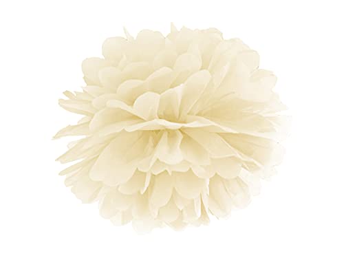 PartyDeco Seidenpapier Pompon Ball Creme Wabe Papier Pumpen Hanging Dekorationen Laterne Papier Laterne Dekoration für Hochzeiten Kommunion Taufe Damen Nacht Geburtstag von PartyDeco