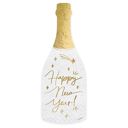 PartyDeco Servietten Champagner, mix, 7x19 cm von PartyDeco