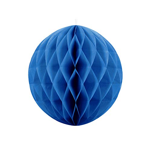 Unbekannt Wabenball 1 STK Ø 20 cm - Pompoms Wabenbälle Deckendeko Hängedeko Honeycombs (blau) von PartyDeco