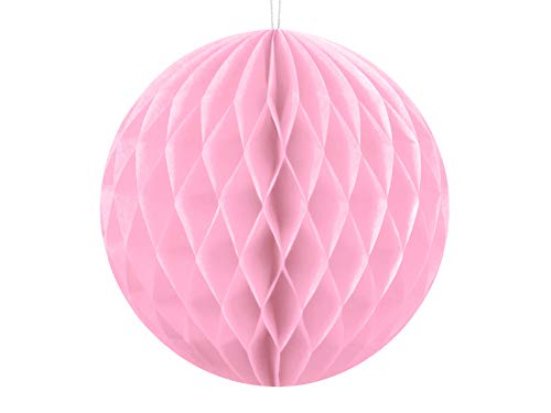 Unbekannt Wabenball 1 STK Ø 40 cm - Pompoms Wabenbälle Deckendeko Hängedeko Honeycombs (Hellrosa) von PartyDeco