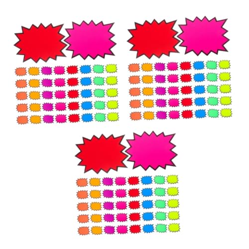 3 Sätze Preisschild Burst-tags Zu Verkaufen Leere Einzelhandelsverkaufsschilder Burst-sale-tags Leere Einzelhandelsetiketten Verkaufsschilder Im Einzelhandel Papier 80 Stück * 3 PartyKindom von PartyKindom