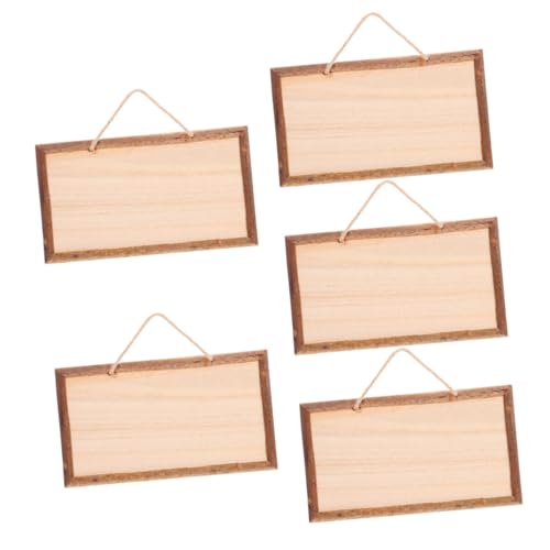 5St Ladenschild ladeneinrichtung schultafel Holztafel zum Gestalten stullenbretter holz Unbehandeltes Holzschild bastelset basteln leere Chips hängende Holzplatte leeres Holzschild PartyKindom von PartyKindom