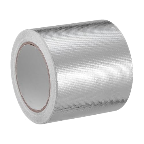 PartyKindom 1 Rolle Glasfasergewebe-aluminiumfolienband Rohrisolierband Aluminiumband Für Rohrleitungen Feuerhemmendes Klebeband Nahtabdichter Automotive Folienklebeband Kanaldichtung Silver von PartyKindom