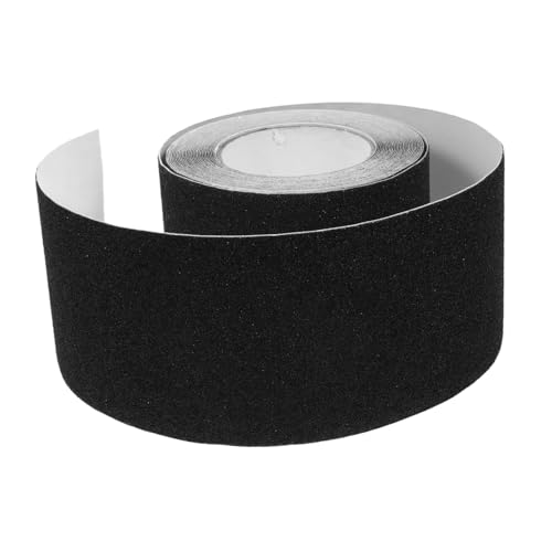 PartyKindom 1 Rolle Rutschfestes Klebeband Traktionsband Griffleisten Griptape Für Treppen Anti-rutsch-band Rutschfeste Streifen Für Treppen Stufengriffe Für Treppen Black Pvc von PartyKindom