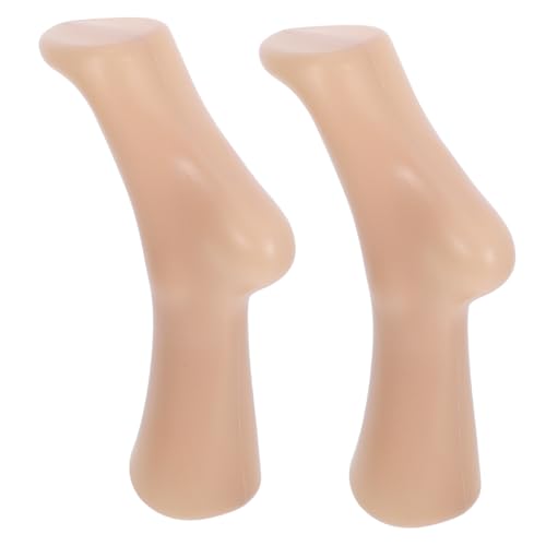 PartyKindom 1 Satz Fußform Aus Kunststoff Gefälschter Fuß Socken-display-fußschaufensterpuppe Kunststoff-fußmodellwerkzeuge Damensocken-display Mannequin-füße Mannequin-fuß Plastik Khaki 2st von PartyKindom