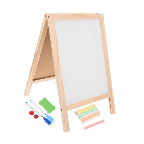 PartyKindom 1 Set Nachrichtentafel Aus Holz Tafelzeichen Magnettafel Für Großes Whiteboard Für Die Wand Staffelei Kleine Tafel Whiteboard Für Tafel Staffelei Hölzern von PartyKindom