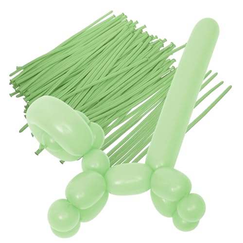 PartyKindom 100 Stück Konfetti Schwimmbad Neonballons Ballonbogen-Kit Luftballons für Geburtstagsfeier Blase Szenenlayout- Partybevorzugung lange Luftballons langer Ballon Emulsion Green von PartyKindom