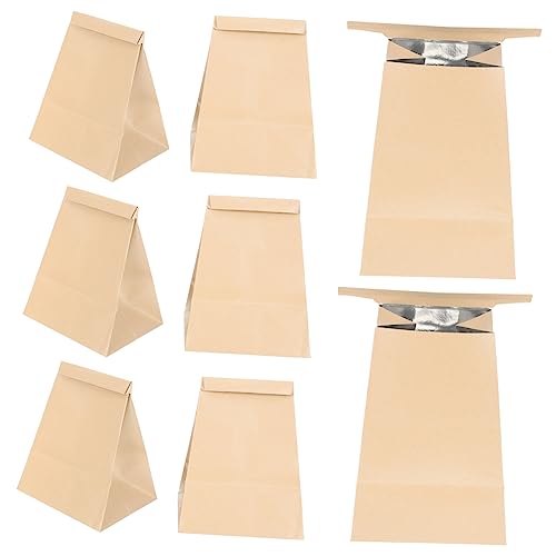 PartyKindom 10St kreative Kotzbeutel vomit bag Vomitusbeutel Praktischer Erbrechenbeutel Müllsäcke für Flugzeuge Müllsäcke im Freien Barf-Taschen Outdoor-Kotzbeutel Kraftpapiertüte Light Brown von PartyKindom