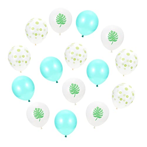 PartyKindom 15 Stück Ananas-Latexballon Luau-Ballons Partyballon geführte Luftballons leichte Luftballons party decoration party dekoration Fotografie-Requisiten Feier Ballon Emulsion Green von PartyKindom