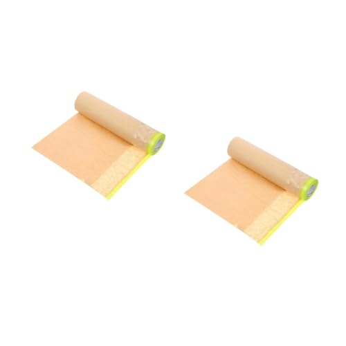 PartyKindom 2 Rollen Abdeckpapier Malpapier Für Wände Bodenschutz Lackieren Autolackpapier Hausanstrichzubehör Bodenschutzpapier Auto Klebeband Auto-klebeband Kfz-abdeckband Kraftpapier Khaki von PartyKindom