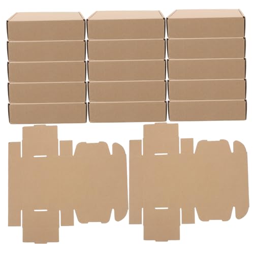 PartyKindom 20 Stk Flugzeugkarton Aus Wellpappe Verpackungskartons Schachteln Für Schuhkarton Umzugskartons Kleine Postfächer Versandschachteln Aus Pappe Kleine Kartons Khaki Papier von PartyKindom