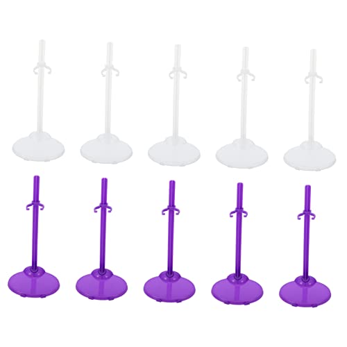 PartyKindom 20 Stück Puppenständer Stütze für Hochzeitspuppen Transparente und Lilafarbene Halter für Kreative Spielideen PartyKindom 20 Stück Puppenständer Stütze für Hochzeitspuppen Transparente und Lilafarbene Halter für Kreative Spielideen von PartyKindom