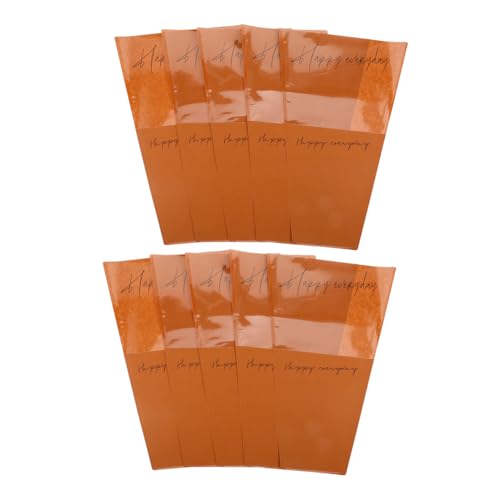 PartyKindom 20St Strauß Tasche Organzabeutel Papiertüten mit Griffen Blumensack Blumenverpackungsmaterial Geschenkpapier für Blumenstrauß Verpackungstaschen für Floristen Kraftpapier Coffee von PartyKindom