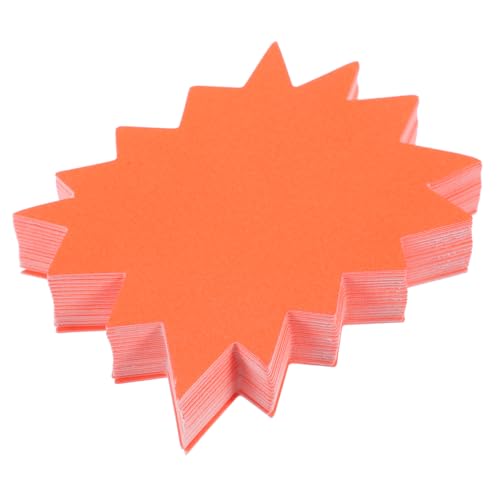 PartyKindom 250 Stk Schild Fluoreszierende Preisschilder Leeres Preisschild Leerer Preisaufkleber Explosionspreisaufkleber Preisaufkleber Zur Anzeige Explosionspreisschilder Papier von PartyKindom