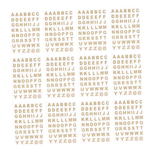 PartyKindom 25Blätter Selbstklebende Goldene Alphabet Aufkleber Transparente Buchstaben Sticker für Notizbücher und Scrapbooking und Einfach zu Verwenden PartyKindom 25Blätter Selbstklebende Goldene Alphabet Aufkleber Transparente Buchstaben Sticker für Notizbücher und Scrapbooking und Einfach zu Verwenden von PartyKindom