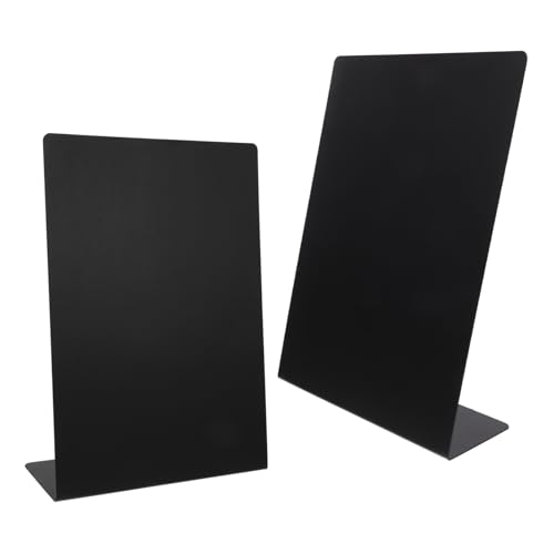 PartyKindom 2st Tafelbeschilderung Buffet Zeichen Tafelzeichen Nachrichtentafel Mit Ständer Tafeletiketten Kreidetafel Aufstehen Tafelschilder Tags Staffelei Menütafel Mini-tafel Black Plastik von PartyKindom