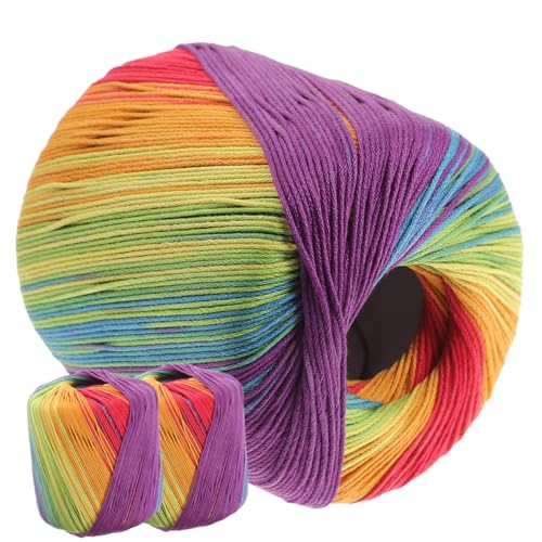 PartyKindom 3 Rollen Farbverlauf Baumwollgarn für DIY Handarbeiten Weiches Strickgarn zum Häkeln von Schals Pullovern und Decken für Kreative Projekte PartyKindom 3 Rollen Farbverlauf Baumwollgarn für DIY Handarbeiten Weiches Strickgarn zum Häkeln von Schals Pullovern und Decken für Kreative Projekte von PartyKindom