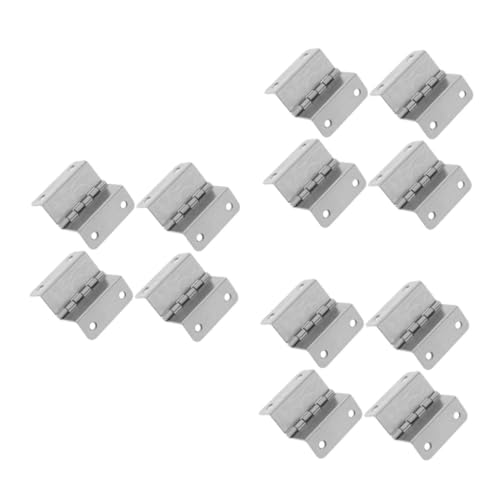 PartyKindom 3 Sätze Scharnier Falt-hardware Ventilhardware Beschläge Für Zweiflügelige Türen Heimhardware Rostfreier Stahl Silver 4 Stück * 3 von PartyKindom