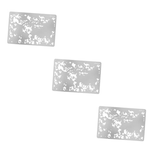 PartyKindom 3St Werkzeugsprühplatte Malvorlagen Sprühschablonenvorlagen malen zeichnen schablonen Sprühbrettschablone Kolorierung Schablone Zeichnungsvorlagen tragbare Malschablonen Kupfer von PartyKindom