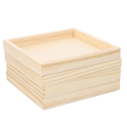 PartyKindom 4 Stücke Holztablett Unbehandelt für Blockpuzzle 3D Puzzle Organizer Stapelbare Aufbewahrungstabletts für Kinder Robustes Spielzeug Zubehör für Zuhause PartyKindom 4 Stücke Holztablett Unbehandelt für Blockpuzzle 3D Puzzle Organizer Stapelbare Aufbewahrungstabletts für Kinder Robustes Spielzeug Zubehör für Zuhause von PartyKindom