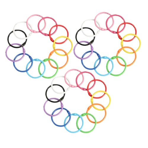 PartyKindom 40 Stück Teiliges Bunte Metall Buchbinderinge Kleine Lose Binder Ringe Vielseitig als Schlüsselanhänger Scrapbook und Büro Organizer Langlebig und Robust für Karteikarten und DIY PartyKindom 40 Stück Teiliges Bunte Metall Buchbinderinge Kleine Lose Binder Ringe Vielseitig als Schlüsselanhänger Scrapbook und Büro Organizer Langlebig und Robust für Karteikarten und DIY von PartyKindom