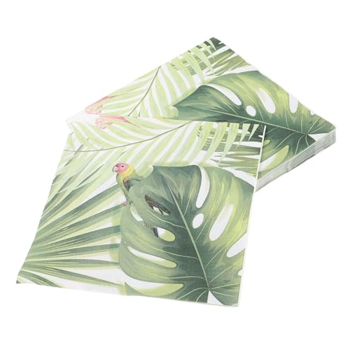 PartyKindom 40St hochzeitslaken hochzeitsbingo dekoration party besteckservietten hochzeitdeko Leinen Seidenpapierverpackung Partei Seidenpapier Servietten Reines Zellstoffpapier Green von PartyKindom