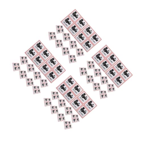 PartyKindom 4sets Batterieetikett Sicherheitslabel Aufkleber Zur Batteriebeschriftung Warnaufkleber Für Die Batterie Kupferplattenaufkleber Black 200pcs*4 von PartyKindom