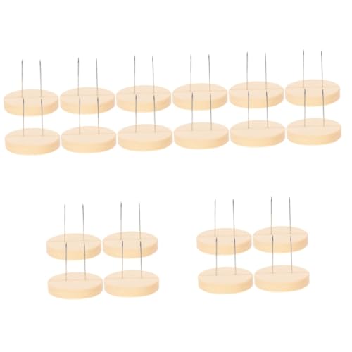 PartyKindom 5 Sätze -displayständer Puppenständer Modellpuppen Mit Ständer Puppendisplay-unterstützung Filzpuppen-holzsockel Puppenregal Puppenhalter Metall Beige 4 Stück * 5 von PartyKindom