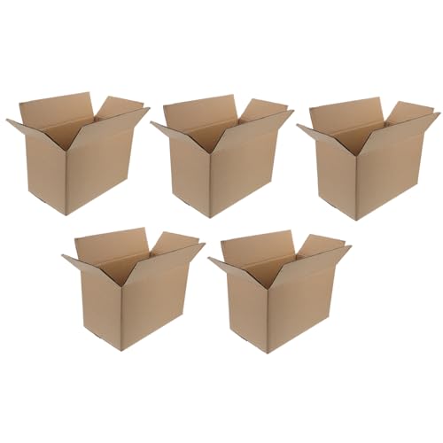 PartyKindom 5 Stück Kartons Boxen für kleine Unternehmen Versandkartons für kleine Unternehmen Schachteln zum Verpacken Papierbox transportbox Versandkartons aus Papier Briefkästen Wellpappe von PartyKindom