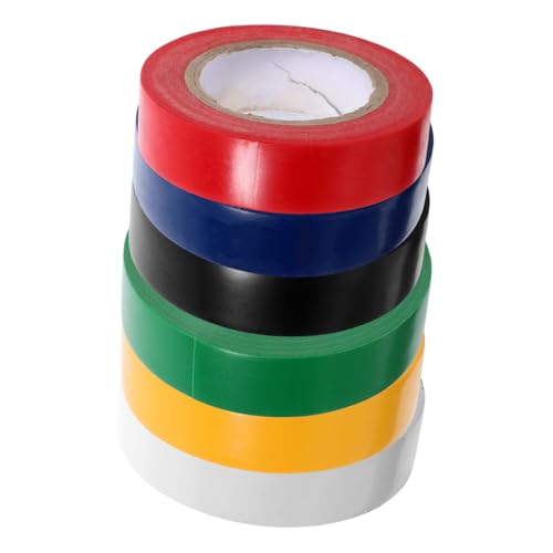 PartyKindom 6 Rollen Isolierband Feuerhemmendes Klebeband Wärmeband Für Rohre Elektrisches Band Elektroband Farbig Farben Von Isolierbändern Kabelbaumband Möbelband Pvc von PartyKindom