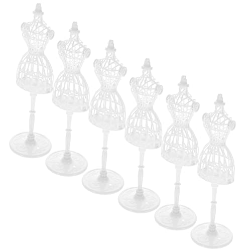 PartyKindom 6 Stück Mini Puppenständer Verstellbare Mannequins für Puppenkleidung für Puppenzubehör und DIY Dekorationen Puppenhäusern Weiß ohne Falten PartyKindom 6 Stück Mini Puppenständer Verstellbare Mannequins für Puppenkleidung für Puppenzubehör und DIY Dekorationen Puppenhäusern Weiß ohne Falten von PartyKindom