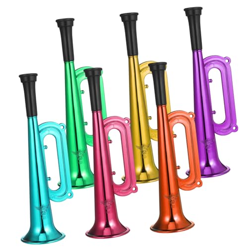 PartyKindom 6 Stück Teiliges Bunte Plastiktrompeten Trompete Lustiges Party Zubehör Jubeltröte für Sportveranstaltungen und Kindergeburtstage PartyKindom 6 Stück Teiliges Bunte Plastiktrompeten Trompete Lustiges Party Zubehör Jubeltröte für Sportveranstaltungen und Kindergeburtstage von PartyKindom