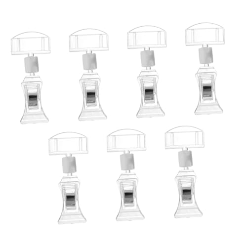 PartyKindom 7 Stück Teiliges Acryl Werbeclip Drehbarer Doppelseitiger Preisschildhalter mit Sockel Rotierender Display Stand für Büro Supermarkt Tisch für Namensschilder und Preisschilder PartyKindom 7 Stück Teiliges Acryl Werbeclip Drehbarer Doppelseitiger Preisschildhalter mit Sockel Rotierender Display Stand für Büro Supermarkt Tisch für Namensschilder und Preisschilder von PartyKindom
