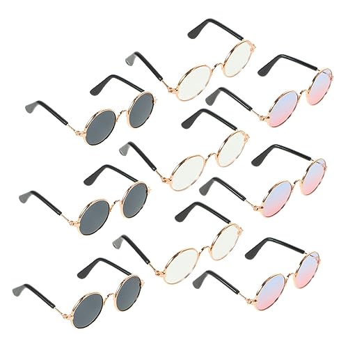 PartyKindom 9 Stück Doll Eyeglasses Teiliges Miniatur Puppenzubehör mit Modischen Metallrahmen Schwarz Farbverlauf Blau und Transparent Stilvolle Brillen für Puppen und Spielzeugfiguren PartyKindom 9 Stück Doll Eyeglasses Teiliges Miniatur Puppenzubehör mit Modischen Metallrahmen Schwarz Farbverlauf Blau und Transparent Stilvolle Brillen für Puppen und Spielzeugfiguren von PartyKindom