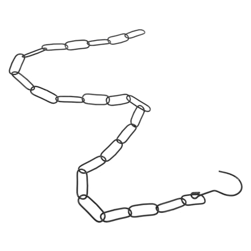 PartyKindom Bekleidungspräsentationskette Wagenheberketten Kette Zum Aufhängen Von Kleidern Dekorative Ketten Zum Aufhängen, Robust Klinkenkette Zum Aufhängen Hakenkette Eisen Black von PartyKindom