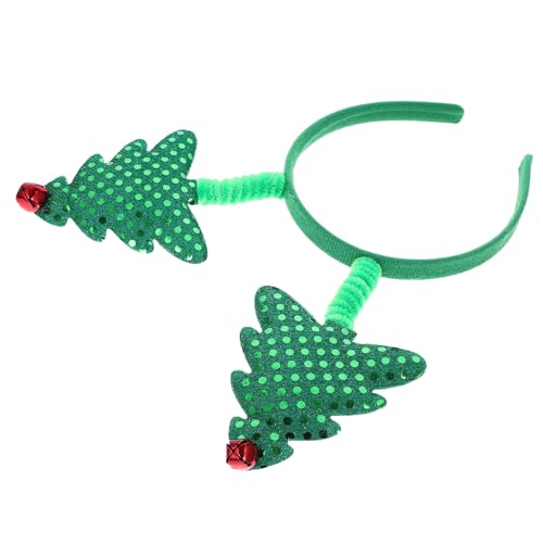 PartyKindom Christbaumschmuck Weihnachtsbäume Glitzerndes Weihnachtsstirnband Weihnachtsschmuck Weihnachten Weihnachtsstirnband Beleuchten Ornamente Weihnachtsdekoration Kugeln Green Plastik von PartyKindom