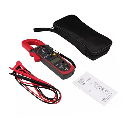 PartyKindom Digitales Zangenmultimeter strommessung Zangenmessgerät Multimeter Verstärker-Multimeter Klemme am Amperemeter Multimeter digital Spannungsmesser ac dc Zangenmeter Plastik rot von PartyKindom