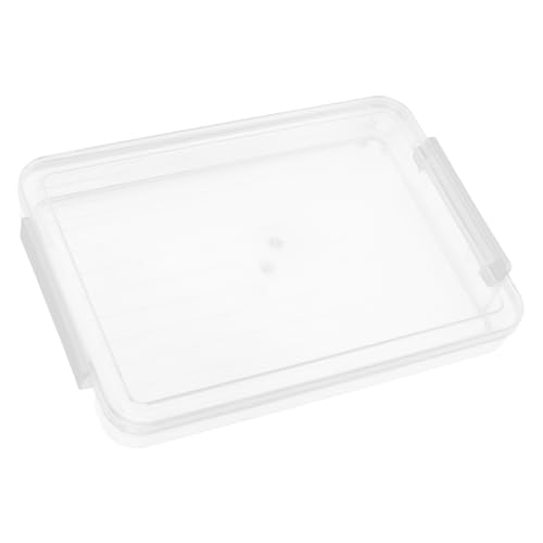 PartyKindom Kasten Aktenbox aktenordner Archivbox schreibtischzubehör bürobedarf büromaterial Dokumentenbox für Scrapbook-Papier Aktenlagerkästen mit Deckel Acryl Transparent von PartyKindom