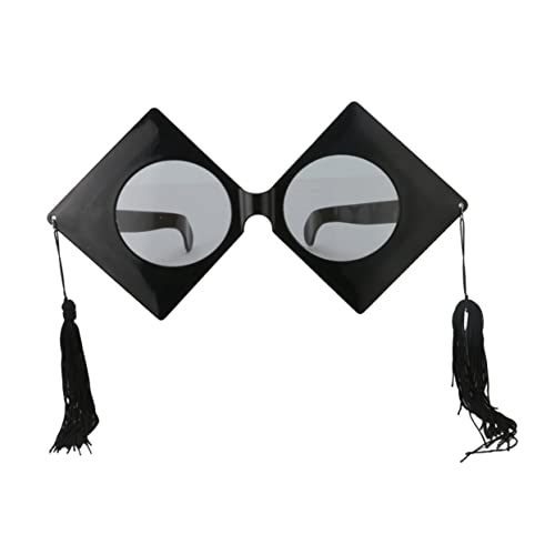 PartyKindom Prop Brille Abschluss Polarisiert Polarisierte Clip- Vintage Runde Runde Für Herren Partyzubehör Über Brille Black von PartyKindom