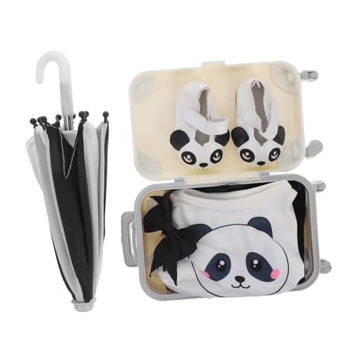 PartyKindom Puppenkleidung und Zubehör mit Modischem Anzug Praktischem Reise Koffer und Regenschirm für Puppen Dekorative Kleidung für Puppen Detailreiche Outfits und Accessoires PartyKindom Puppenkleidung und Zubehör mit Modischem Anzug Praktischem Reise Koffer und Regenschirm für Puppen Dekorative Kleidung für Puppen Detailreiche Outfits und Accessoires von PartyKindom