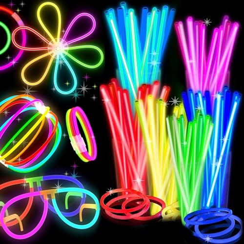 Glow Sticks Großhandel - 100 Stück lang anhaltende 8" Premium Glow Armbänder - Mehrere Farben (Röhre mit 100 Stück) (100er Pack) von PartySticks