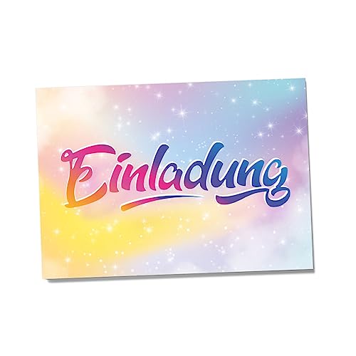 Partycards Einladungskarten Kindergeburtstag Mädchen und Junge, 12 Stück, Postkartenformat A6, Kinder Einladungskarten Geburtstag, Einladungskarten Kindergeburtstag Junge von Partycards