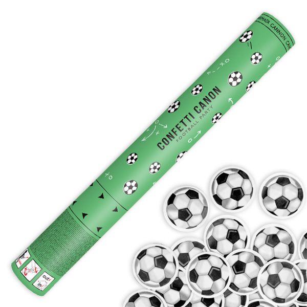 Konfettikanone, Fußball, 40cm von Partydeco